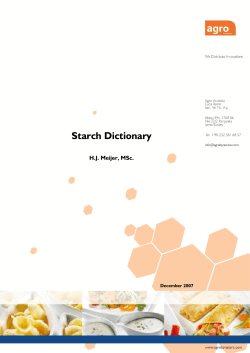 Starch Dictionary