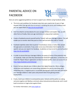 parental advice on facebook