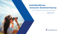 UnitedHealthcare Consumer Sentiment Survey