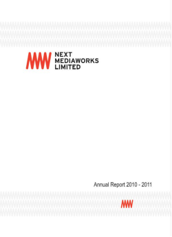 FY 2010-2011 - Next Mediaworks