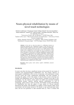 Neuro-physical rehabilitation by means of novel