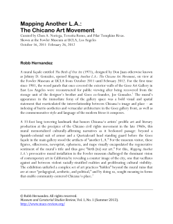 Mapping Another LA: The Chicano Art Movement