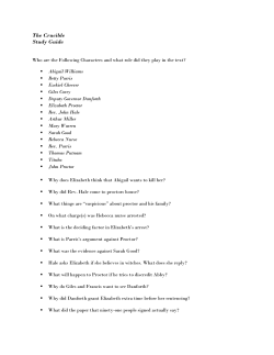 The Crucible Study Guide