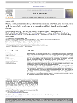 Clin Nutr. 2013 - Universidad de Navarra