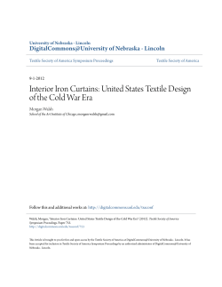 Interior Iron Curtains - DigitalCommons@University of Nebraska