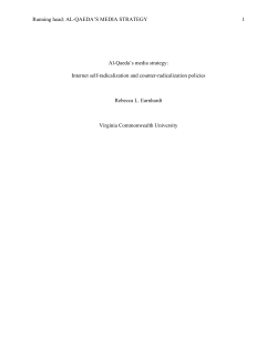 Running head: AL-QAEDA`S MEDIA STRATEGY 1