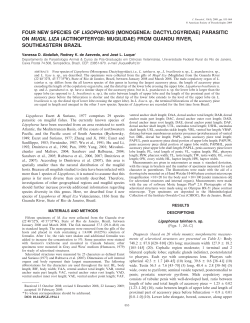 parasitic on mugil liza (actinopterygii: mugilidae) from guandu