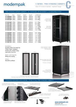 c series - free standing cabinets