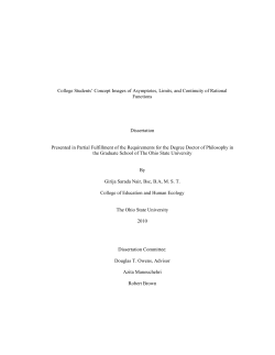 College Students` Concept Images of Asymptotes, Limits, and