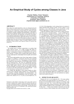 An Empirical Study of Cycles among Classes in Java
