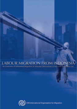Labour Migration from Indonesia - International Organization for