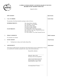 Minutes - Cambrian School District