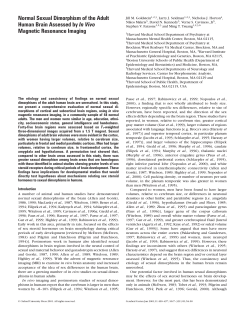Normal Sexual Dimorphism of the Adult Human Brain Assessed by