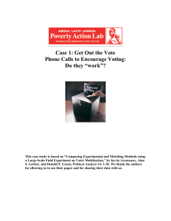 Get Out the Vote - World Bank Group