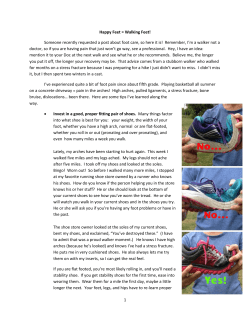 Happy Feet! - Walk with a Doc