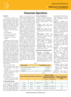 Cleanroom Operations