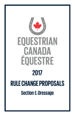 2017 rule change proposals