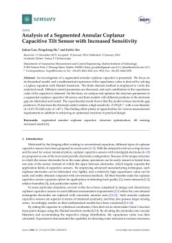 Analysis of a Segmented Annular Coplanar Capacitive Tilt Sensor