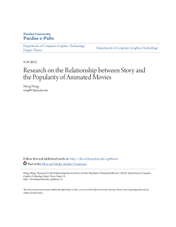 Research on the Relationship between Story and - Purdue e-Pubs