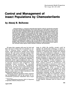 Insect Populations by Chemosterilants