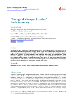 &ldquo;Biological Nitrogen Fixation&rdquo; Book Summary