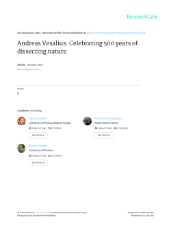 Andreas Vesalius: Celebrating 500 years of