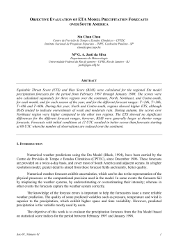 Sin Chan Chou M G. A. Justi da Silva Equitable Threat Score (ETS