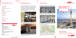 Smart City Berlin Laboratory for urban solutions