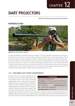 DART PROJECTORS - Wildlife Capture Africa