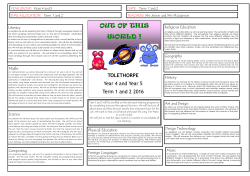 OUT OF THIS WORLD THEME Autumn Term (2016/2017) PDF File