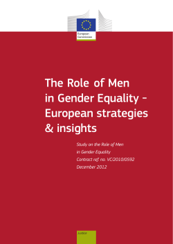 The role of men in gender equality - European Commission
