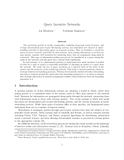 Query Incentive Networks - Cornell Computer Science
