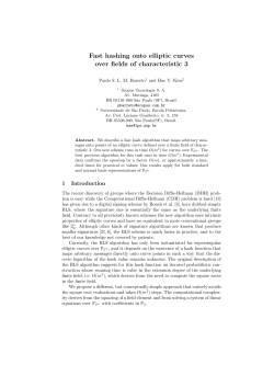 Fast hashing onto elliptic curves over fields of characteristic 3