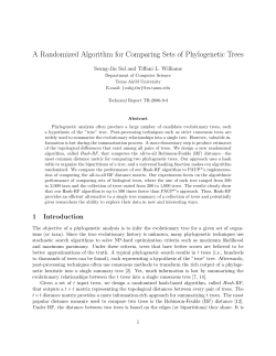A Randomized Algorithm for Comparing Sets of Phylogenetic Trees