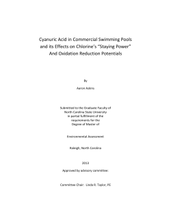 Cyanuric Acid in Commercial Swimming Pools and its Effects on