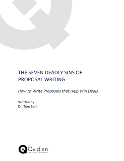 the seven deadly sins of proposal writing