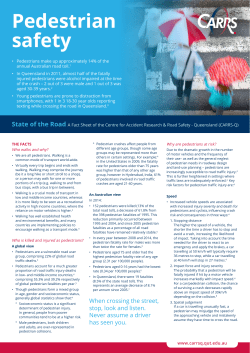 Pedestrian Safety - CARRS-Q