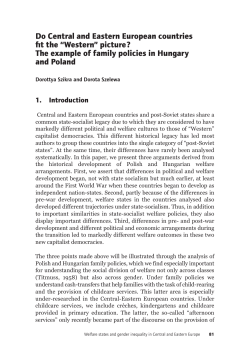 Do Central and Eastern European countries fit the &ldquo;Western&rdquo; picture