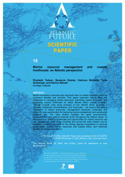 Marine resource management and coastal livelihoods: an Atlantic