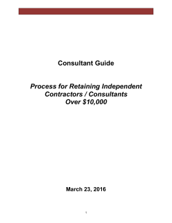 Consultant contractor guide
