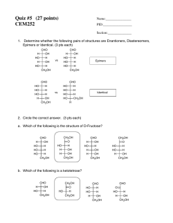 Quiz #5, KEY - MSU Chemistry