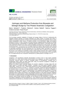 Hydrogen and Methane Production from Biowaste and