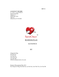 business plan saveonce by - UTAR Institutional Repository
