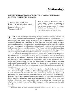 ON THE METHODOLOGY OF INVESTIGATIONS