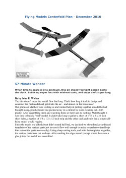 Flying Models Centerfold Plan - December 2010 57