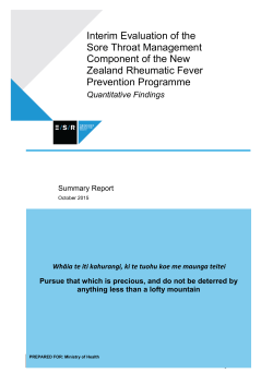 Interim Evaluation of the Sore Throat
