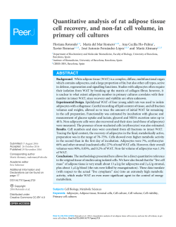 Quantitative analysis of rat adipose tissue cell recovery, and