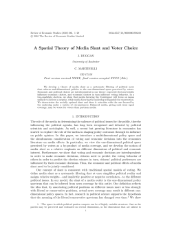 A Spatial Theory of Media Slant and Voter Choice
