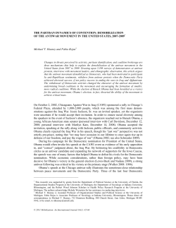 THE PARTISAN DYNAMICS OF CONTENTION: DEMOBILIZATION