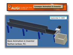 Conveyor Animation in Inventor